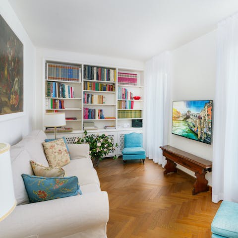 Find time with a good read in the reading nook