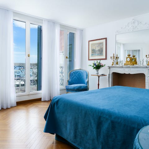 Step straight out onto the balcony from the main bedroom