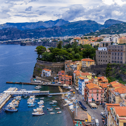 Explore Sorrento, nine-minutes away by car