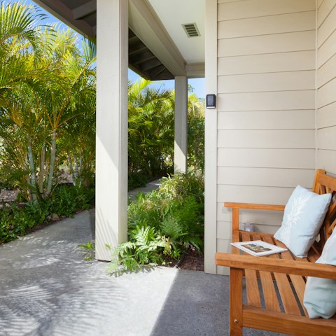 Drink your morning Kona coffee outside