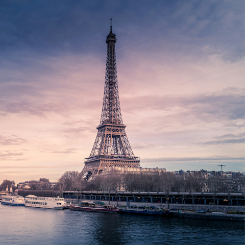 See the Eiffel Tower, just moments from the doorstep