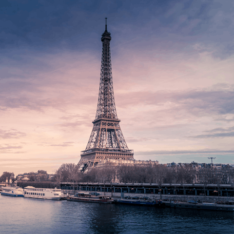 See the Eiffel Tower, just moments from the doorstep