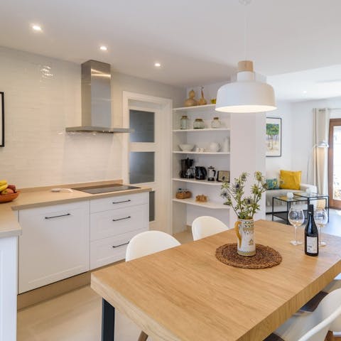 Rustle up a delicious home-cooked meal in your charming kitchen