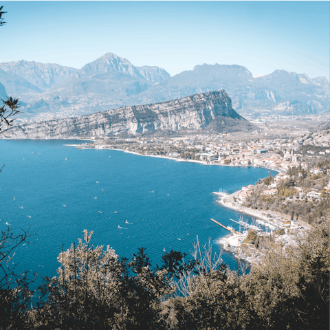 Hike through picturesque countryside to be rewarded with breathtaking views over the lake