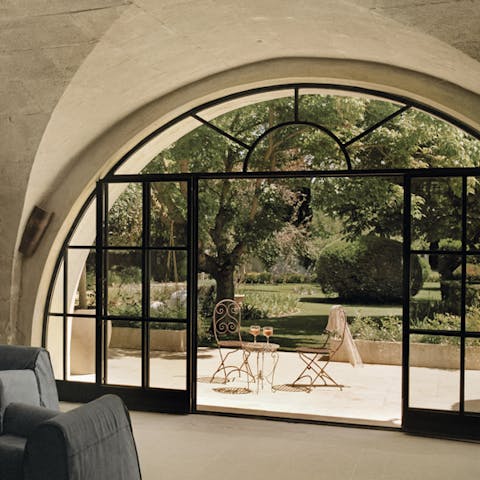 Wonderful views of the garden