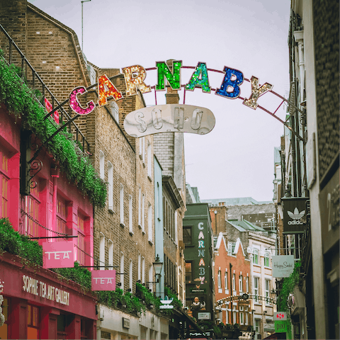 Take a stroll to nearby Soho for a dazzling array of restaurants and hip bars
