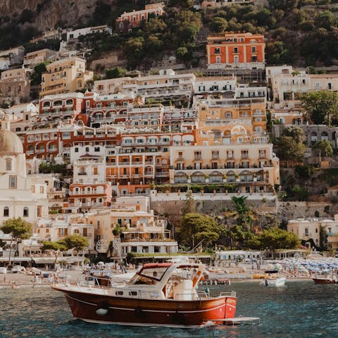 Stroll into the heart of Positano and savour the magic of Italy