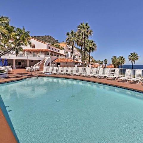 Do a few laps of the communal pool