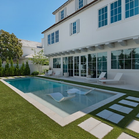 Savour the sunshine from the pool and patio