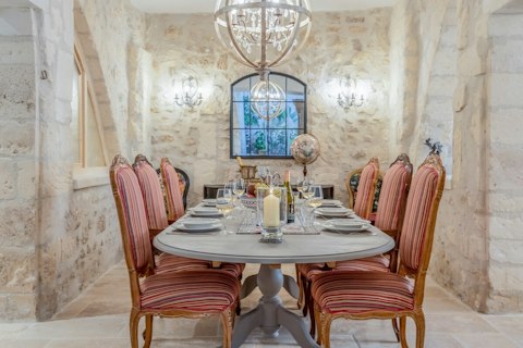 Dine in a centuries-old stone apartment in the heart of Provence
