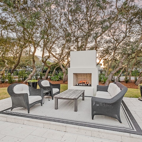 Gather on the terrace for magical sunset drinks
