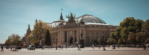 Experience the Grand Palais, a breathtaking iron-and-glass exhibition hall hosting world-class events, a ten-minute walk