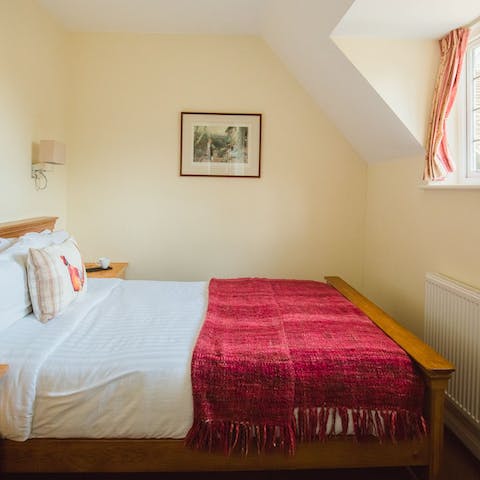 Drift off to sleep in the cottage's serene bedrooms, nothing could disturb you here