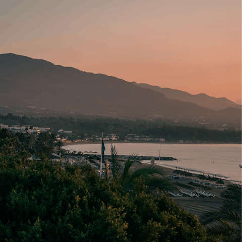 Walk two minutes to Casablanca beach to swim in the sea