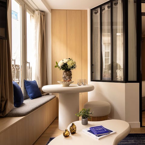 Enjoy coffee and croissants before going out to see the sights