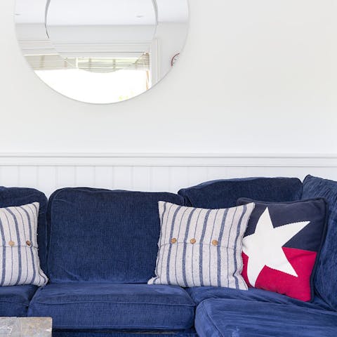 Curl up with a good book after long walks along the coast