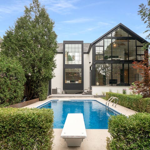 Dive into the outdoor pool for a refreshing start to the day