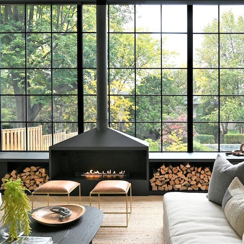 Spend cosy nights reading a book by the fire or playing card games