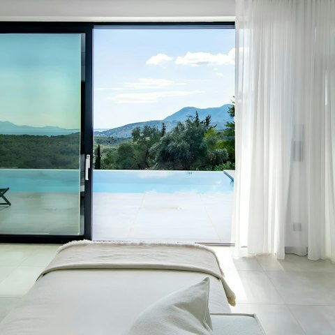 Take in the stunning sea glimpses and views of the mountains