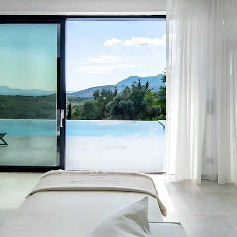Take in the stunning sea glimpses and views of the mountains