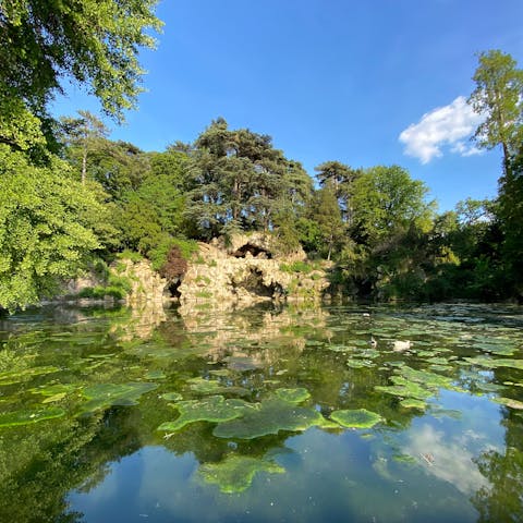 Explore the Bois de Boulogne – one of the city's most beautiful public parks – just twenty-three minutes away on foot