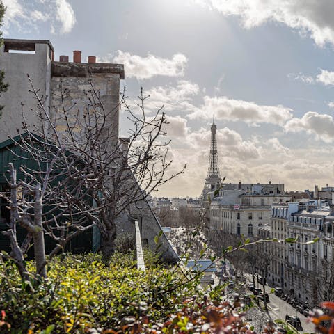 Take in views of the city's famous landmarks from your own private roof terrace