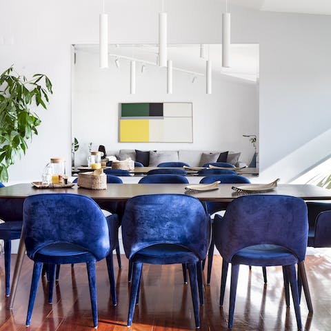 Gather around the table for a convivial meal made with Portugese ingredients