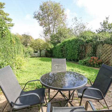 Enjoy summer afternoons in the sun-kissed garden