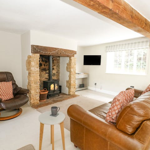 Curl up in front of the fire on wintery evenings