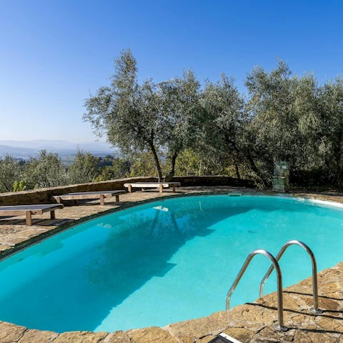 Enjoy beautiful views and refreshing dips in the pool