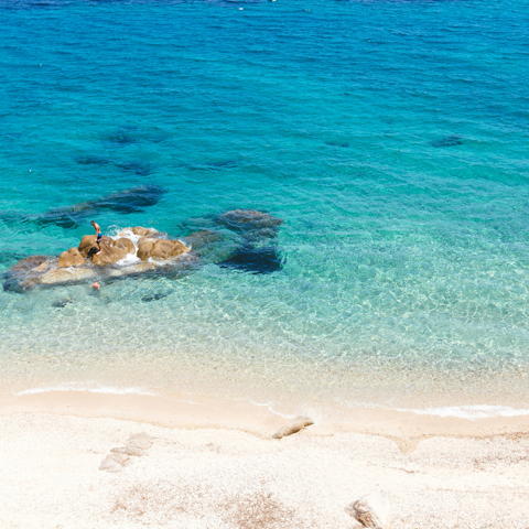 Stroll to the beach, just a few minutes from your door