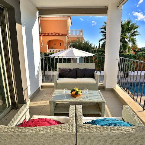 Start your mornings with a cup of coffee on the balcony