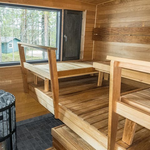 Experience the healing benefits of the sauna