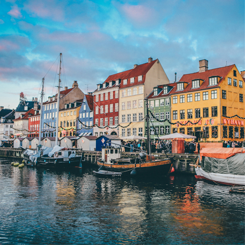 Stay in the heart of Copenhagen, moments from historic Nyhavn