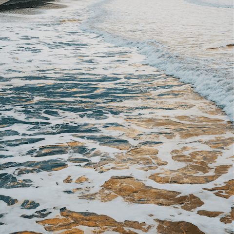 Dip your toes in the water at Saltburn Beach, a short walk from home