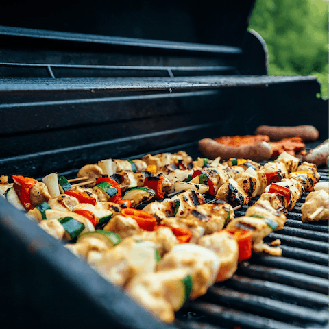 Dine alfresco on smoky dishes straight from the barbecue