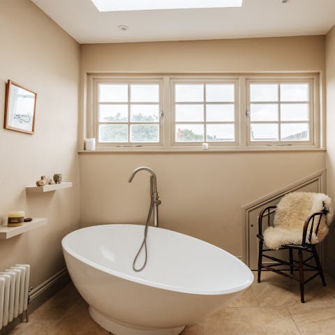 Enjoy a soak in one of the tubs after a long day exploring London