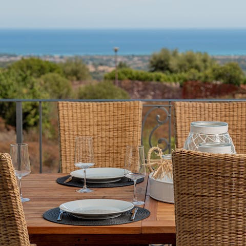 Sip cocktails and drink in the incredible views