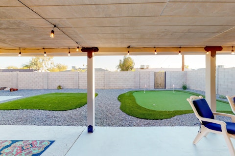 Practise your short game in the garden
