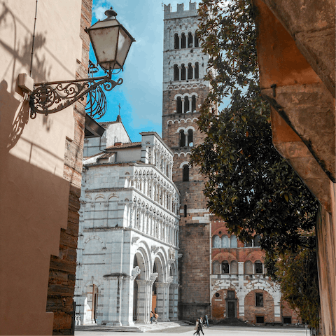 Head into Lucca for a day of sightseeing – it's within easy driving distance