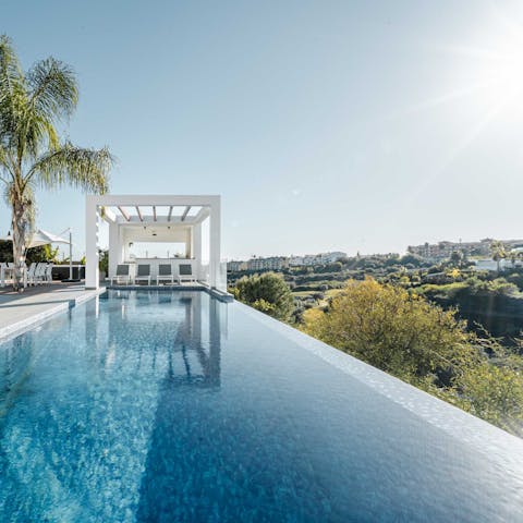 Cool off with a dip in the sun-soaked infinity pool