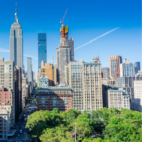 Visit nearby Union Square Park
