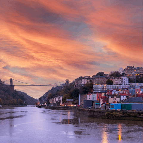 Take a scenic drive to Bristol, under an hour away