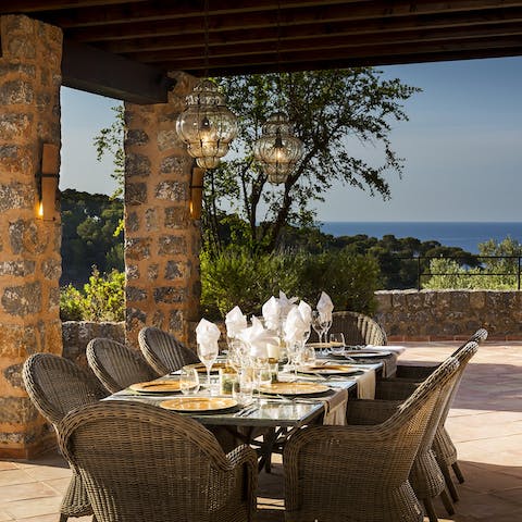 Sample some Spanish flavours with an alfresco meal on the patio