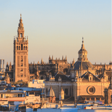 Visit the beautiful Seville Cathedral, just a short stroll away