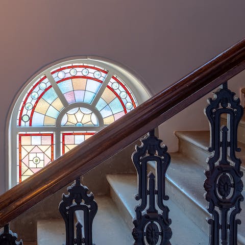 Stay in a converted chapel, brimming with traditional features