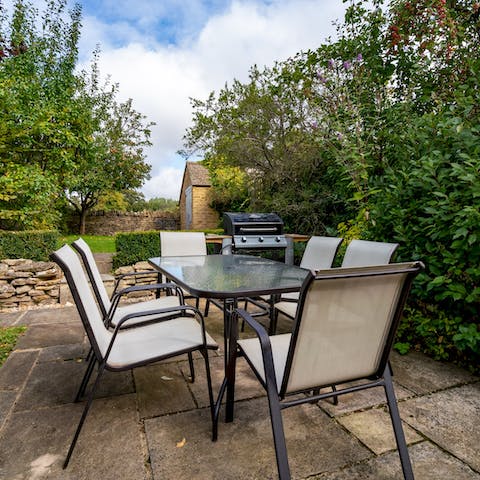Dine alfresco with a barbecue in the summer months
