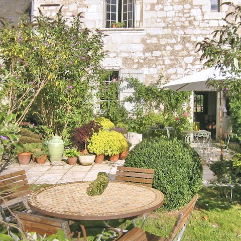 Sip afternoon tea in the wild gardens