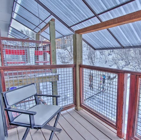Unwind with an evening drink on the balcony