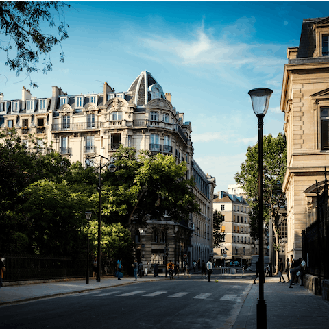 Go out and explore Paris' historic streets from your central Pigalle location